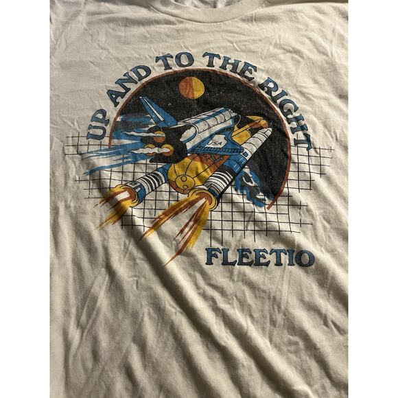Fleetio Up And To The Right Space Shuttle Retro Tee - Picture 3 of 6